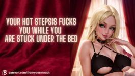 Your Hot Stepsiis Fucks You While You Are Stuck Undide the Bed